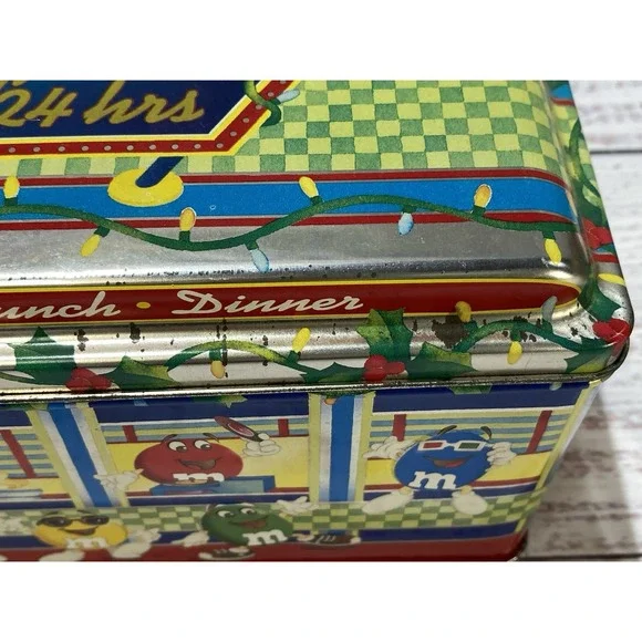 1996 M&M's Tins Christmas Village Series Toy Shop and Diner #3 & 4 - Picture 5 of 10